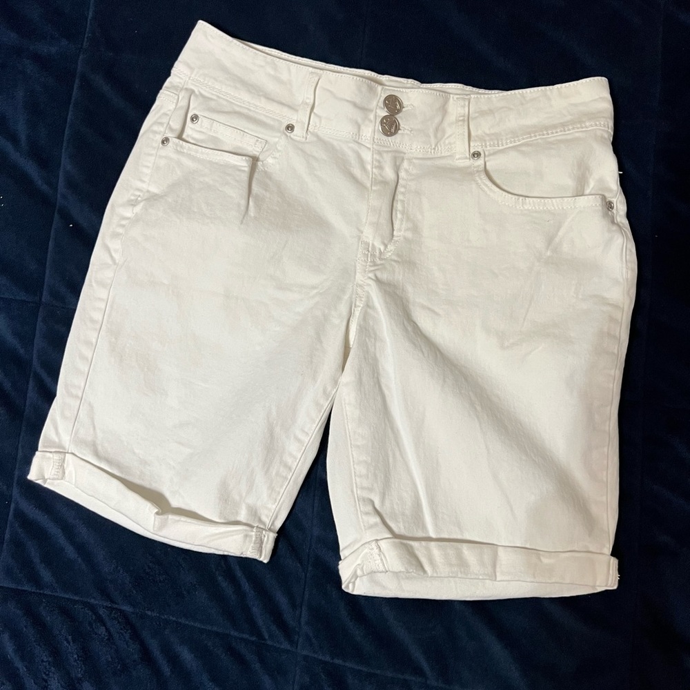 Ladies Love Indigo White Shorts